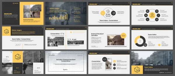 Elements for infographics and presentation templates. — Stock Vector