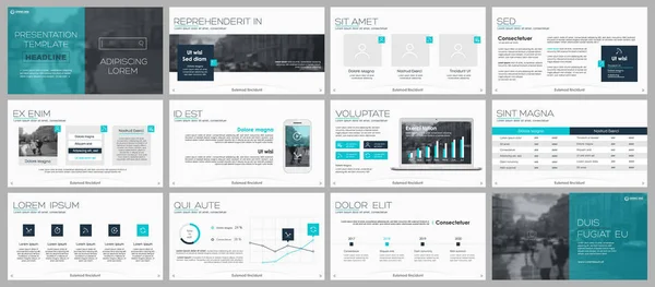 Elemente für Infografiken und Präsentationsvorlagen. — Stockvektor