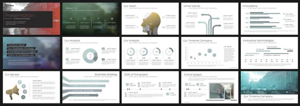 Elements for and presentation templates. — Stock Vector