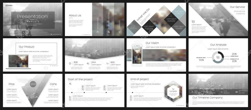 Elements for and presentation templates.