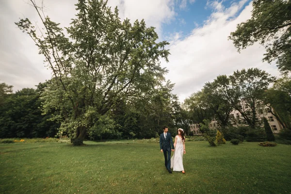 Colpo nuziale di sposa e sposo — Foto Stock