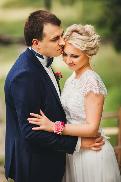 Gelin ve damadın düğün fotoğrafı.