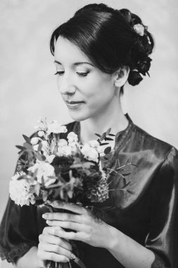 mutlu gelin sabah. Gelin hazırlanıyor.