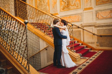 Mutlu gelin ve damat düğünlerinde