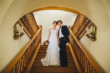 Mutlu gelin ve damat düğünlerinde