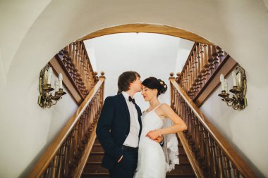 Mutlu gelin ve damat düğünlerinde