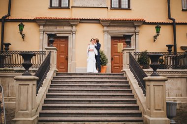 Gelin ve Damat Düğün içinde çift