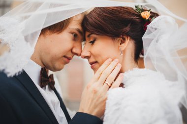 Gelin ve Damat Düğün içinde çift