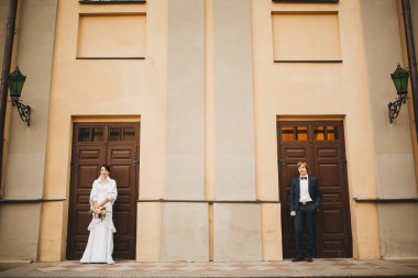 Gelin ve Damat Düğün içinde çift