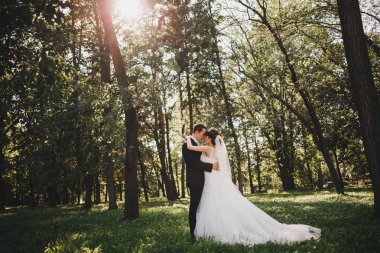 Gelin ve Damat Düğün içinde çift