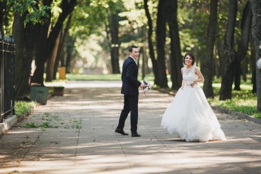 Gelin ve Damat Düğün içinde çift