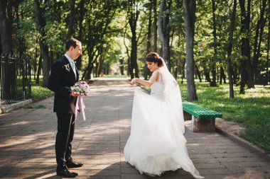 Gelin ve Damat Düğün içinde çift