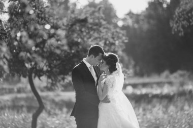 Mutlu gelin ve damat düğünlerinde