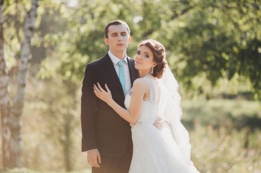 Gelin ve Damat Düğün içinde çift