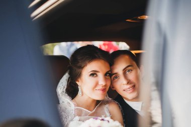 Gelin ve Damat Düğün içinde çift