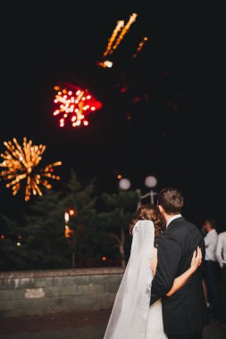 Gelin ve Damat Düğün içinde çift