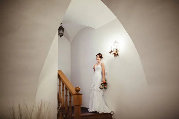 Retrato de noiva bonita — Fotografia de Stock