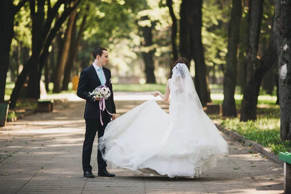 Couple dans mariage la mariée et le marié — Photo