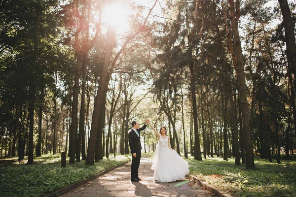 Noiva feliz e noivo em seu casamento — Fotografia de Stock