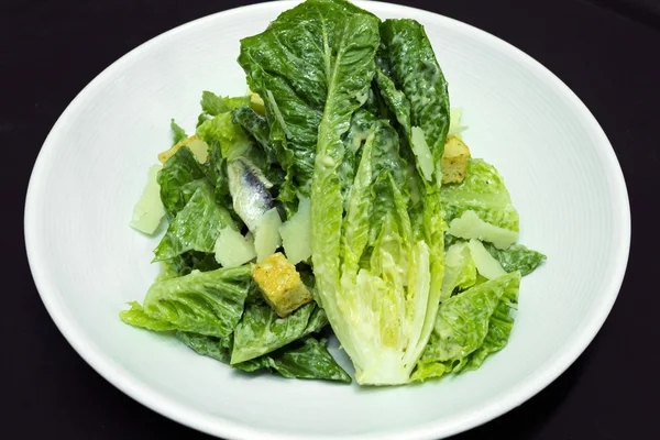 Salada de césar com queijo parmesão — Fotografia de Stock