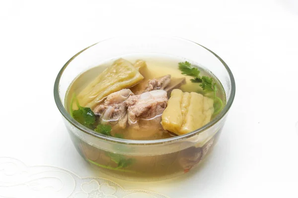 Gurda zupa z kości wieprzowe — Zdjęcie stockowe