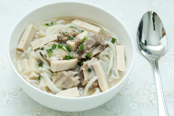 Vietnamese rice Vietnamese Noodle Soup Pork Spare Ribs Rice Noodles Soup — Stock Photo, Image