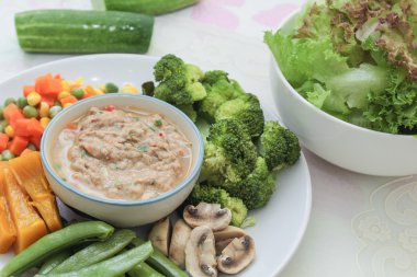 Uskumru chili yapıştırın, baharatlı sos