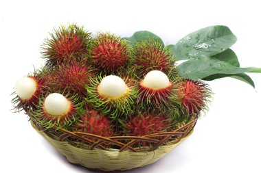 Rambutan tatlı lezzetli Tay meyve