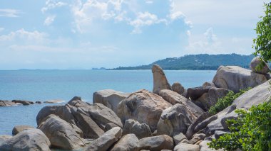 Hin Ta ve Hin Yai kayalar (büyükanne ve büyükbaba) Koh Samui, Tayland
