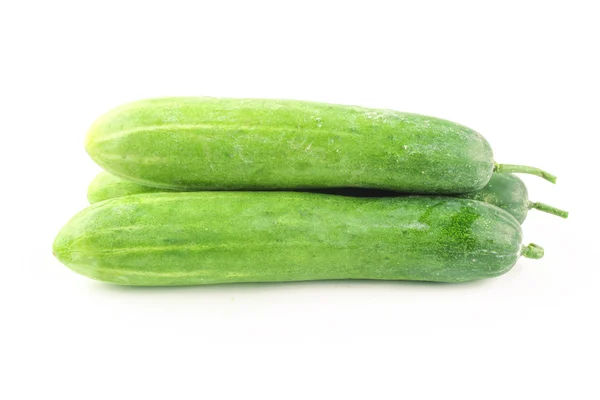 Fresh cucumbers isolated on white — Stock Photo, Image