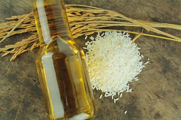 Rice bran petrol şişe cam ve pirinç