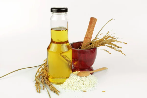 Rice bran petrol şişe cam ve pirinç