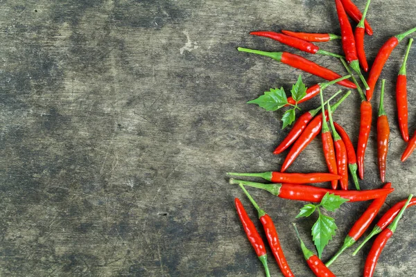 Kırmızı biber ve beyaz arka plan üzerinde toz biber