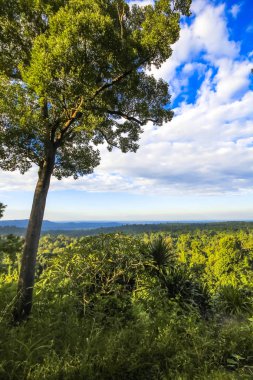 Güzel mavi gökyüzü arka plan küçük bulut ile