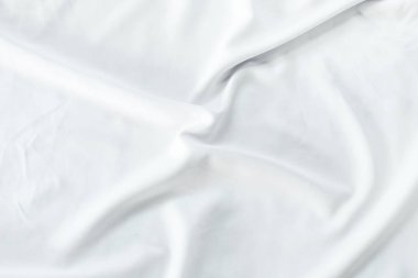 Soyut beyaz kumaş doku kullanımı beyaz doku arka planı için