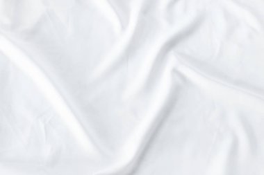 Soyut beyaz kumaş doku kullanımı beyaz doku arka planı için