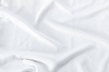 Soyut beyaz kumaş doku kullanımı beyaz doku arka planı için