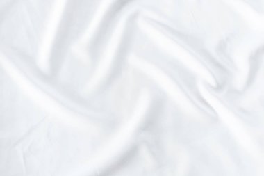 Soyut beyaz kumaş doku kullanımı beyaz doku arka planı için
