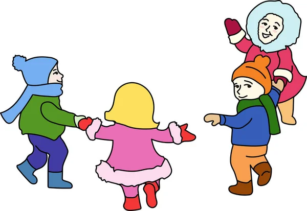 neşeli şekil bir kız bebek ve çocuk