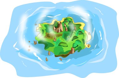 Harika ada, üstten görünüm gösterilen