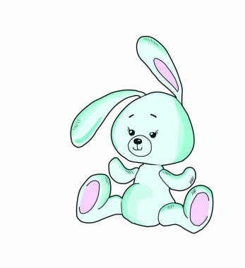 şekil bir bebeği tavşan.