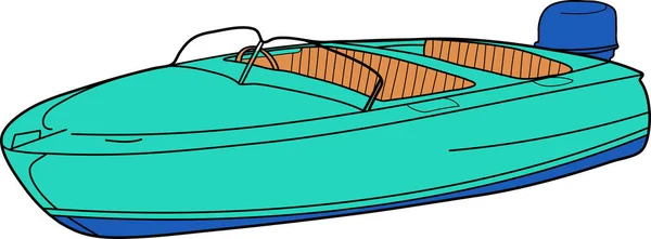 The picture shows the powerboat — Stock Photo, Image