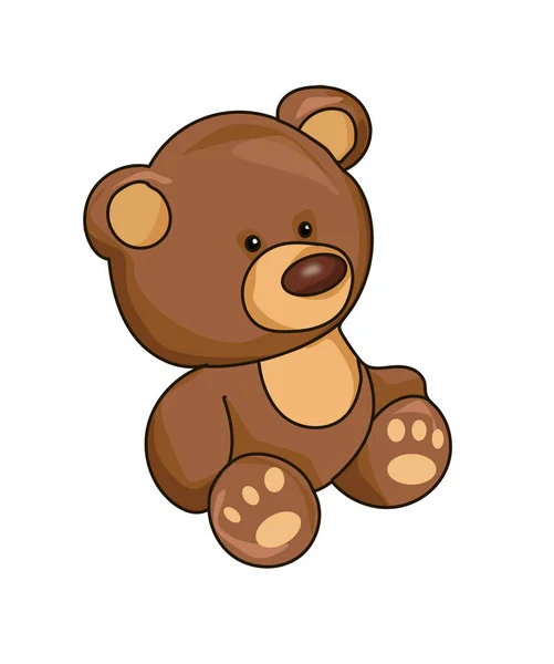 Фігура дитина плюшевого ведмедя — стокове фото