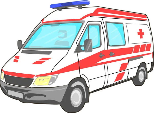 Billedet viser Ambulancen - Stock-foto