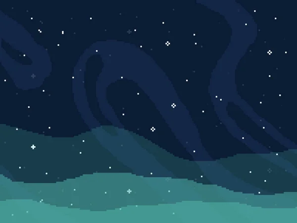 Pikselin resim oyunu yeri. Kozmik alan. 8 bit. Alan arkaplanı. 