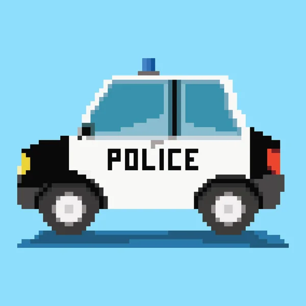 Pixel Desenhos Animados Carros Padrão Sem Costura Vetorial Carros Arte — Vetor de Stock