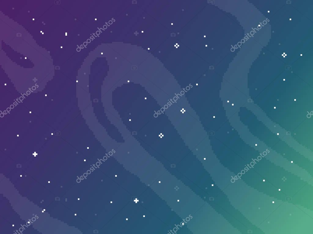 Pixel Art Game Location Cosmic Area 8 Bit Space Background Premium Vector In Adobe Illustrator Ai Ai Format Encapsulated Postscript Eps Eps Format
