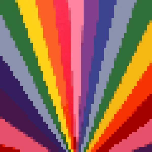 Colorful Spectrum Background Rainbow Abstract Pixel Art Background Bit Retro — Stock Vector