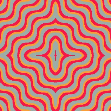 Vektör piksel retro fütüristik arka plan. Retro duvar kağıtları. Kusursuz vektör deseni. Piksel sanat dalgaları arka planı. 8 bit.