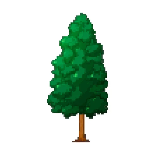 Árbol Arte Pixel Palmera Para Juego Bit — Archivo Imágenes Vectoriales